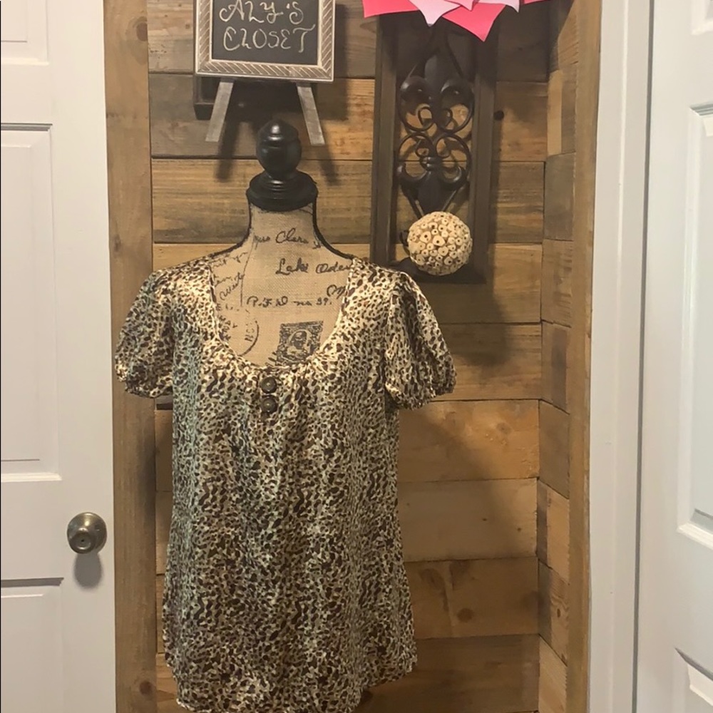 Nine  leopard blouse size M